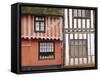 Timbered Buildings, Lavenham, Suffolk, England-Mark Mawson-Framed Stretched Canvas