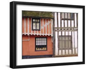 Timbered Buildings, Lavenham, Suffolk, England-Mark Mawson-Framed Photographic Print