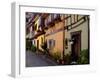 Timbered Houses on Cobbled Street, Eguisheim, Haut Rhin, Alsace, France, Europe-Richardson Peter-Framed Photographic Print