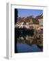 Timbered Houses Reflected in Water in the Evening, Petite Venise, Colmar, Haut-Rhin, Alsace, France-Tomlinson Ruth-Framed Photographic Print