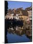 Timbered Houses Reflected in Water in the Evening, Petite Venise, Colmar, Haut-Rhin, Alsace, France-Tomlinson Ruth-Mounted Photographic Print