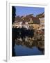 Timbered Houses Reflected in Water in the Evening, Petite Venise, Colmar, Haut-Rhin, Alsace, France-Tomlinson Ruth-Framed Photographic Print
