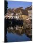 Timbered Houses Reflected in Water in the Evening, Petite Venise, Colmar, Haut-Rhin, Alsace, France-Tomlinson Ruth-Mounted Photographic Print