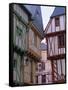 Timbered Houses, Town of Vannes, Golfe Du Morbihan (Gulf of Morbihan), Brittany, France, Europe-J P De Manne-Framed Stretched Canvas