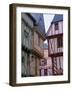 Timbered Houses, Town of Vannes, Golfe Du Morbihan (Gulf of Morbihan), Brittany, France, Europe-J P De Manne-Framed Photographic Print