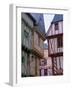 Timbered Houses, Town of Vannes, Golfe Du Morbihan (Gulf of Morbihan), Brittany, France, Europe-J P De Manne-Framed Photographic Print