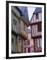 Timbered Houses, Town of Vannes, Golfe Du Morbihan (Gulf of Morbihan), Brittany, France, Europe-J P De Manne-Framed Photographic Print