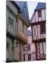 Timbered Houses, Town of Vannes, Golfe Du Morbihan (Gulf of Morbihan), Brittany, France, Europe-J P De Manne-Mounted Photographic Print