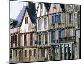 Timbered Houses, Town of Vannes, Gulf of Morbihan, Brittany, France-Bruno Barbier-Mounted Photographic Print