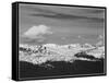 Timberline Dark Fgnd Light Snow Capped Mt Rocky Mountain NP. Never Summer Range, Colorado 1933-1942-Ansel Adams-Framed Stretched Canvas