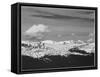 Timberline Dark Fgnd Light Snow Capped Mt Rocky Mountain NP. Never Summer Range, Colorado 1933-1942-Ansel Adams-Framed Stretched Canvas