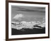 Timberline Dark Fgnd Light Snow Capped Mt Rocky Mountain NP. Never Summer Range, Colorado 1933-1942-Ansel Adams-Framed Art Print