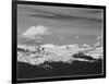 Timberline Dark Fgnd Light Snow Capped Mt Rocky Mountain NP. Never Summer Range, Colorado 1933-1942-Ansel Adams-Framed Art Print