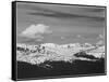 Timberline Dark Fgnd Light Snow Capped Mt Rocky Mountain NP. Never Summer Range, Colorado 1933-1942-Ansel Adams-Framed Stretched Canvas