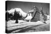 Timberline Lodge and Mt. Hood - Government Camp Photograph-Lantern Press-Stretched Canvas