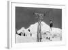 Timberline Lodge Mt. Hood Mile Long Chair Ski Lift Photograph - Mt. Hood, OR-Lantern Press-Framed Art Print