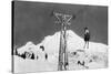 Timberline Lodge Mt. Hood Mile Long Chair Ski Lift Photograph - Mt. Hood, OR-Lantern Press-Stretched Canvas