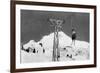 Timberline Lodge Mt. Hood Mile Long Chair Ski Lift Photograph - Mt. Hood, OR-Lantern Press-Framed Premium Giclee Print