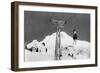 Timberline Lodge Mt. Hood Mile Long Chair Ski Lift Photograph - Mt. Hood, OR-Lantern Press-Framed Art Print