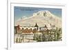 Timberline Lodge, Mt. Hood, Oregon-null-Framed Premium Giclee Print