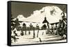 Timberline Lodge, Mt. Hood, Oregon-null-Framed Stretched Canvas