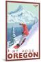 Timberline Lodge - Snowboard Mt. Hood, Oregon, c.2009-Lantern Press-Mounted Art Print