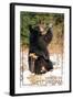 Timberline, West Virginia - Bear Playing with Snow-Lantern Press-Framed Art Print