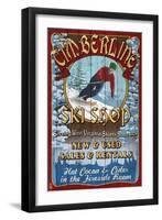 Timberline, West Virginia - Ski Shop-Lantern Press-Framed Art Print
