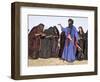 Timbuktu, A Group of Tuareg Men and Women Sing and Dance Near their Desert Home, Mali-Nigel Pavitt-Framed Photographic Print