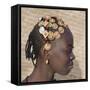 Timbuktu, A Songhay Girl with an Elaborately Decorated Hairstyle in Timbuktu, Mali-Nigel Pavitt-Framed Stretched Canvas