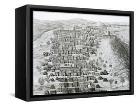 Timbuktu Engraving-null-Framed Stretched Canvas