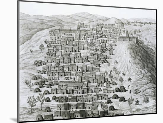 Timbuktu Engraving-null-Mounted Giclee Print