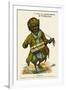 Timbuktu, Mali - Local Musician (Cartoon)-null-Framed Art Print