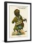 Timbuktu, Mali - Local Musician (Cartoon)-null-Framed Art Print