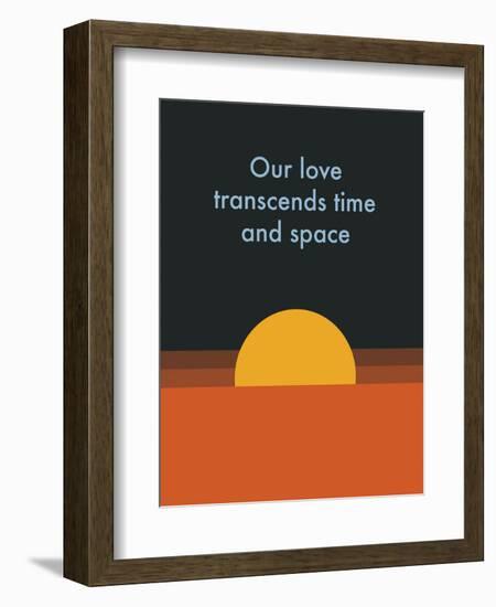 Time And Space Sun-null-Framed Art Print