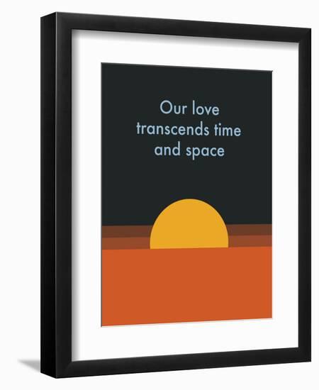 Time And Space Sun-null-Framed Art Print