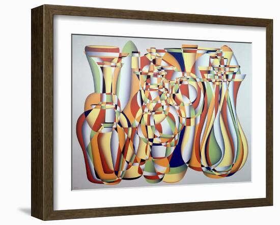 Time and the Abstract Truth, Lapis Orange-Brian Irving-Framed Giclee Print