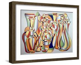 Time and the Abstract Truth, Lapis Orange-Brian Irving-Framed Giclee Print