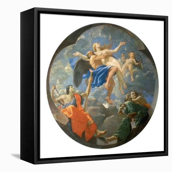 Time and Truth-Nicolas Poussin-Framed Stretched Canvas