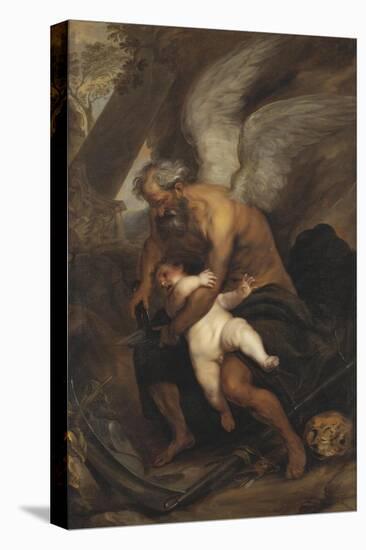 Time Clipping the Wings of Love-Anthony van Dyck-Stretched Canvas