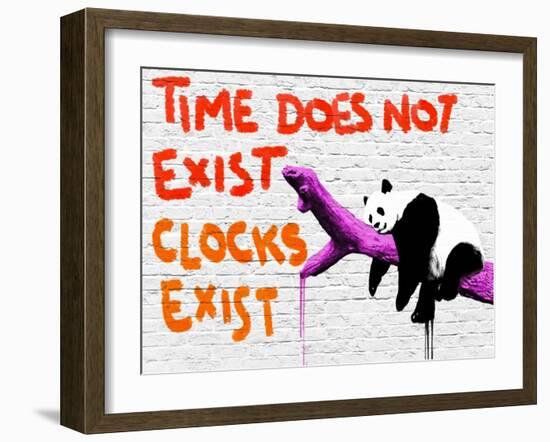 Time does not exist-Masterfunk collective-Framed Giclee Print