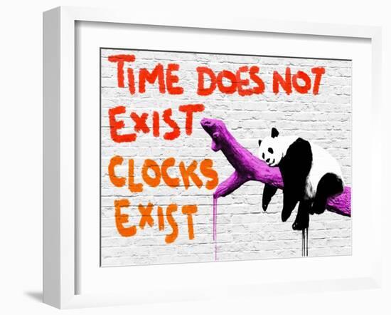 Time does not exist-Masterfunk collective-Framed Giclee Print