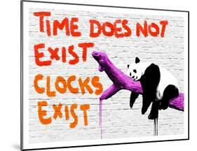 Time does not exist-Masterfunk collective-Mounted Giclee Print
