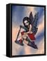 Time Flies - Hourglass Fairy-Jasmine Becket-Griffith-Framed Stretched Canvas