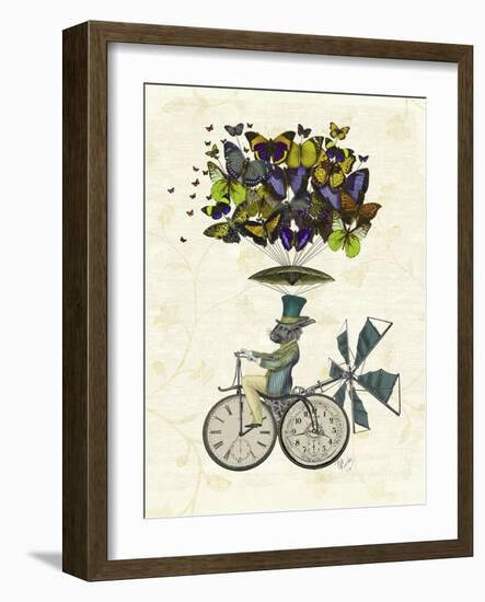 Time Flies Rabbit-Fab Funky-Framed Art Print