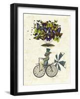 Time Flies Rabbit-Fab Funky-Framed Art Print