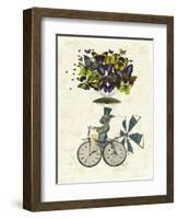 Time Flies Rabbit-Fab Funky-Framed Art Print