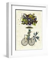 Time Flies Rabbit-Fab Funky-Framed Art Print