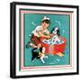 Time For a Bath - Child Life, June 1935-Clarence Biers-Framed Giclee Print