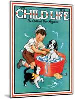 Time For a Bath - Child Life, June 1935-Clarence Biers-Mounted Giclee Print